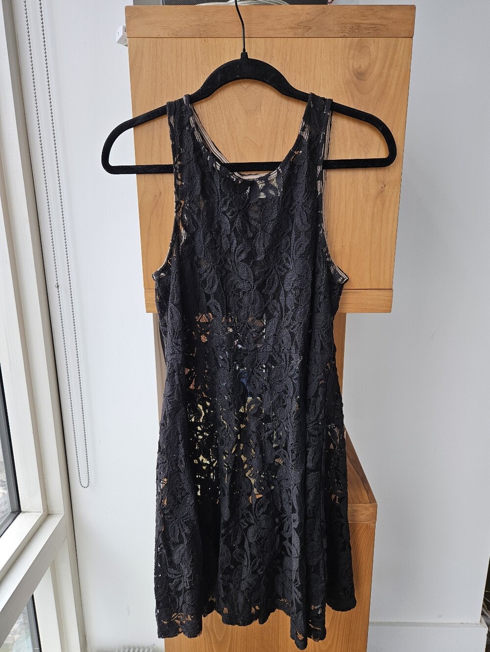 Black Lace Sleeveless Dress - Classic Women's Dress